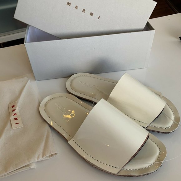 Marni leather slides Sz40 NIB - Picture 3 of 7